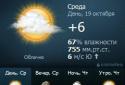 Gismeteo Windows Mobile screenshot 1