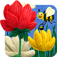 Plasticine Spring flowers