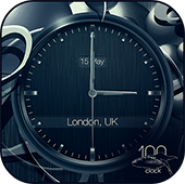 Black clock live wallpaper