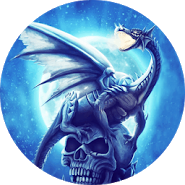 Dragon on Skull Live Wallpaper