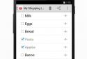 Shopping list screenshot 1