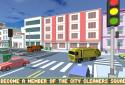 Blocky Garbage Truck SIM screenshot 3