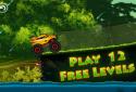 Jungle Monster Truck Kids Race screenshot 8