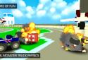 Blocky Monster Truck Smash screenshot 3
