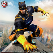 Panther Flying Super Hero City Survival