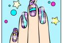 Nail Art Color Glitter Girls Coloring Book screenshot 4