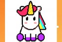 Unicorn Art Pixel - Color By Number screenshot 1