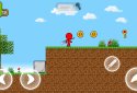 Red Stickman - Animation Parkour Fighter screenshot 4