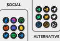 MiDark - Icon Pack (Round) screenshot 4