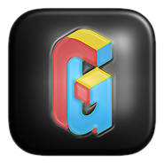 Glossy Dark 3D - Icon Pack icon