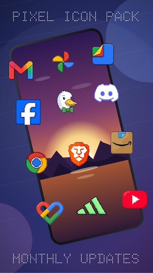 Pixel icon pack background