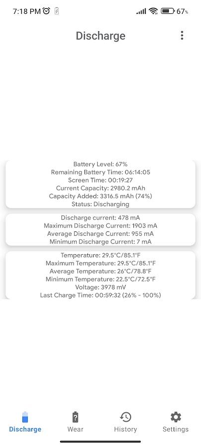 Capacity Info: Battery Health screenshot 1 Capacity Info: Battery Health screenshot 1
