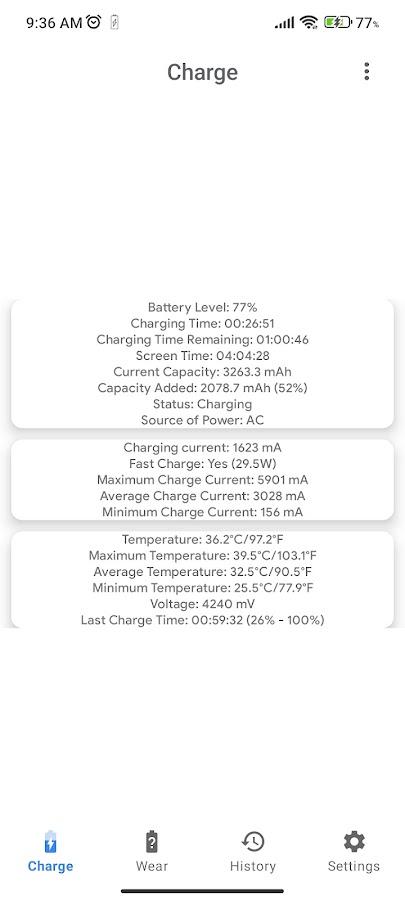 Capacity Info: Battery Health screenshot 2 Capacity Info: Battery Health screenshot 2