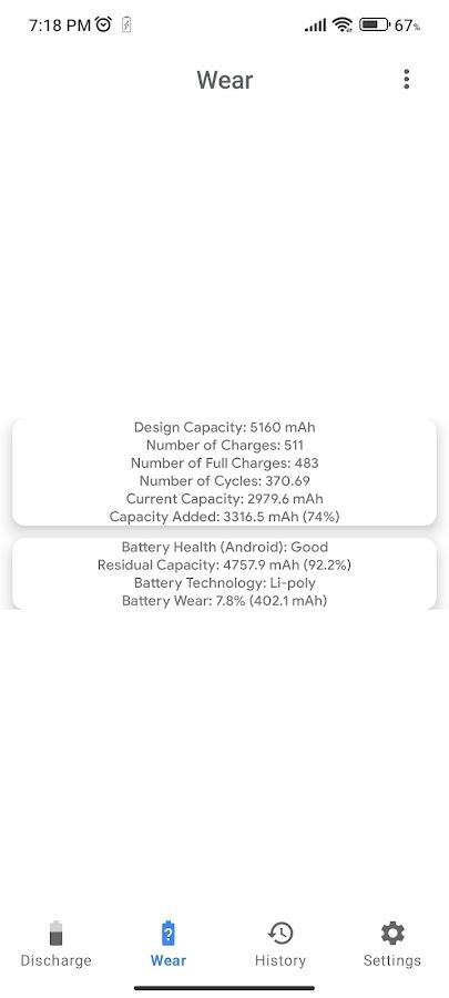 Capacity Info: Battery Health screenshot 3 Capacity Info: Battery Health screenshot 3