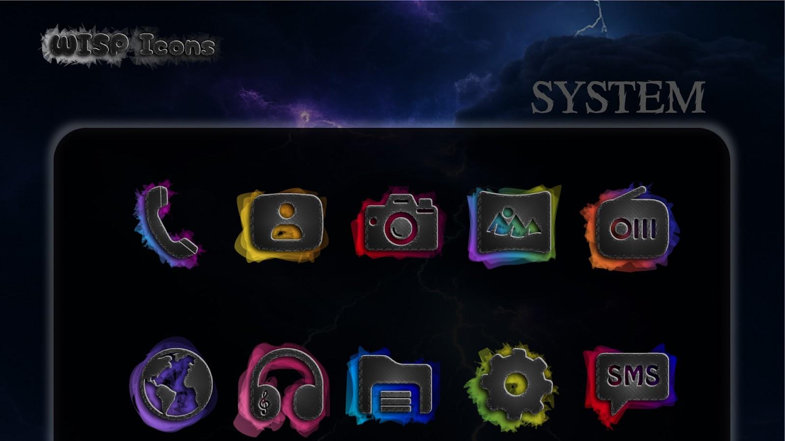 Wisp Dark - AMOLED App Icons screenshot 6 Wisp Dark - AMOLED App Icons screenshot 6
