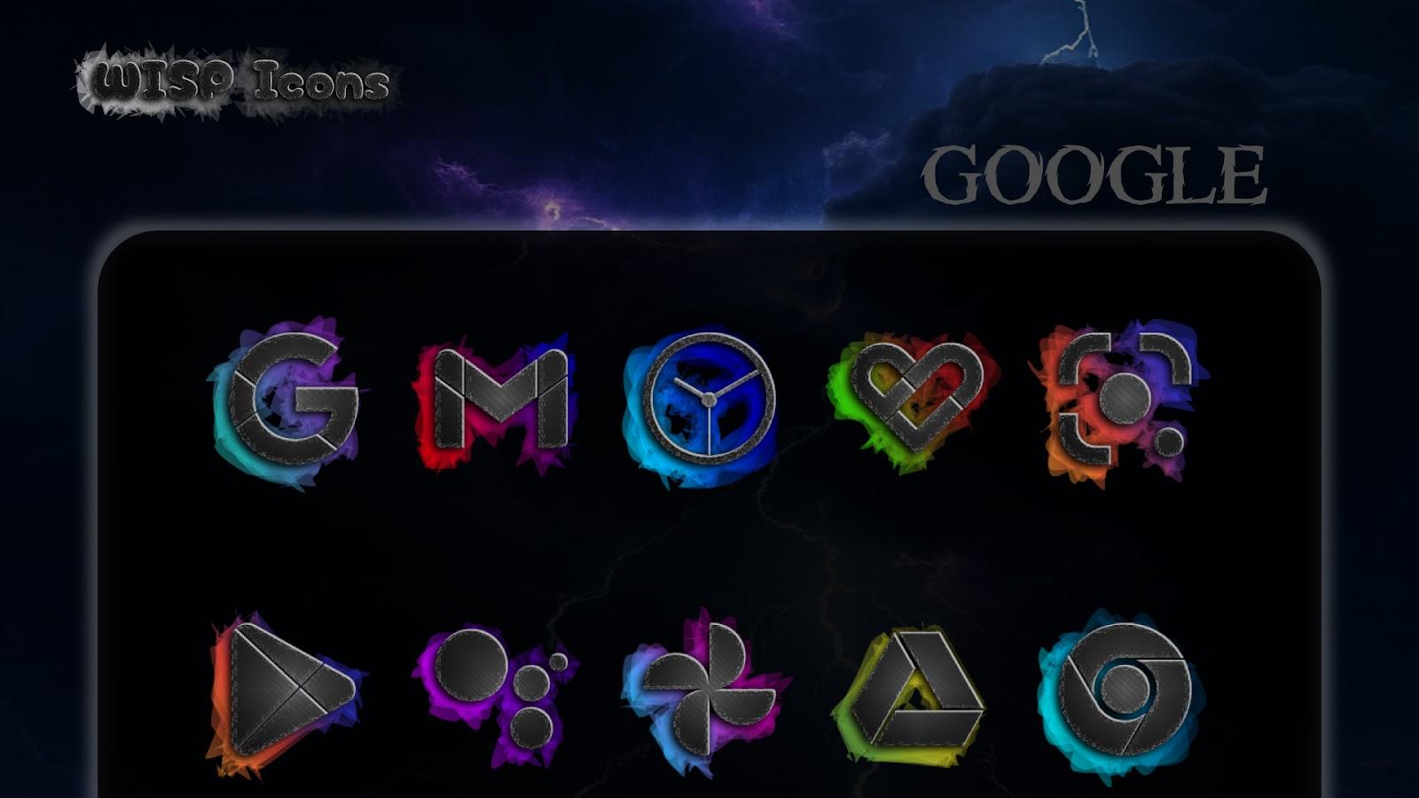 Wisp Dark - AMOLED App Icons screenshot 7 Wisp Dark - AMOLED App Icons screenshot 7