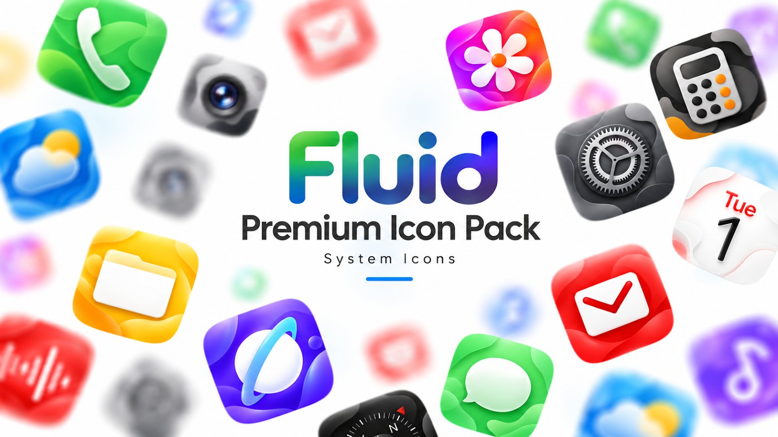 Fluid Premium Icon Pack screenshot 1 Fluid Premium Icon Pack screenshot 1