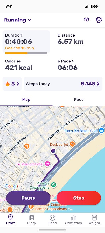 Koşu uygulaması, Yürüme FITAPP screenshot 2 Koşu uygulaması, Yürüme FITAPP screenshot 2